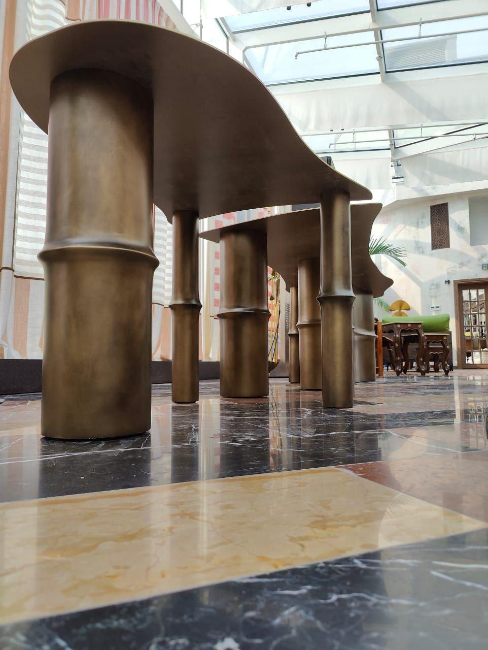 Металлическое подстолье "Бамбук"