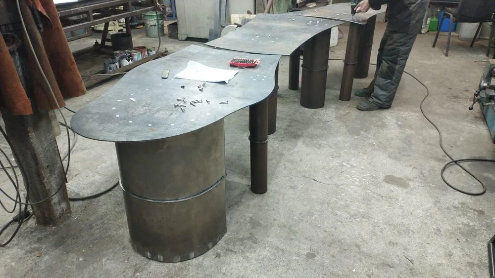 Металлическое подстолье "Бамбук"